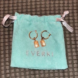 Gold hoop/dangle starburst earrings